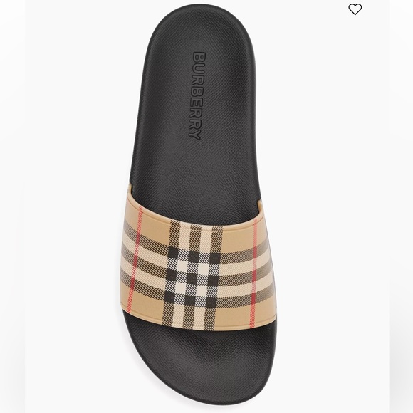 Burberry Furley Check Slide Sandal, Size 36 - Picture 5 of 6